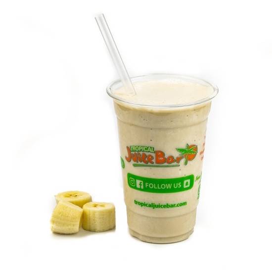 Order Banana Smoothie food online from Tropical Juice Bar store, Passaic on bringmethat.com