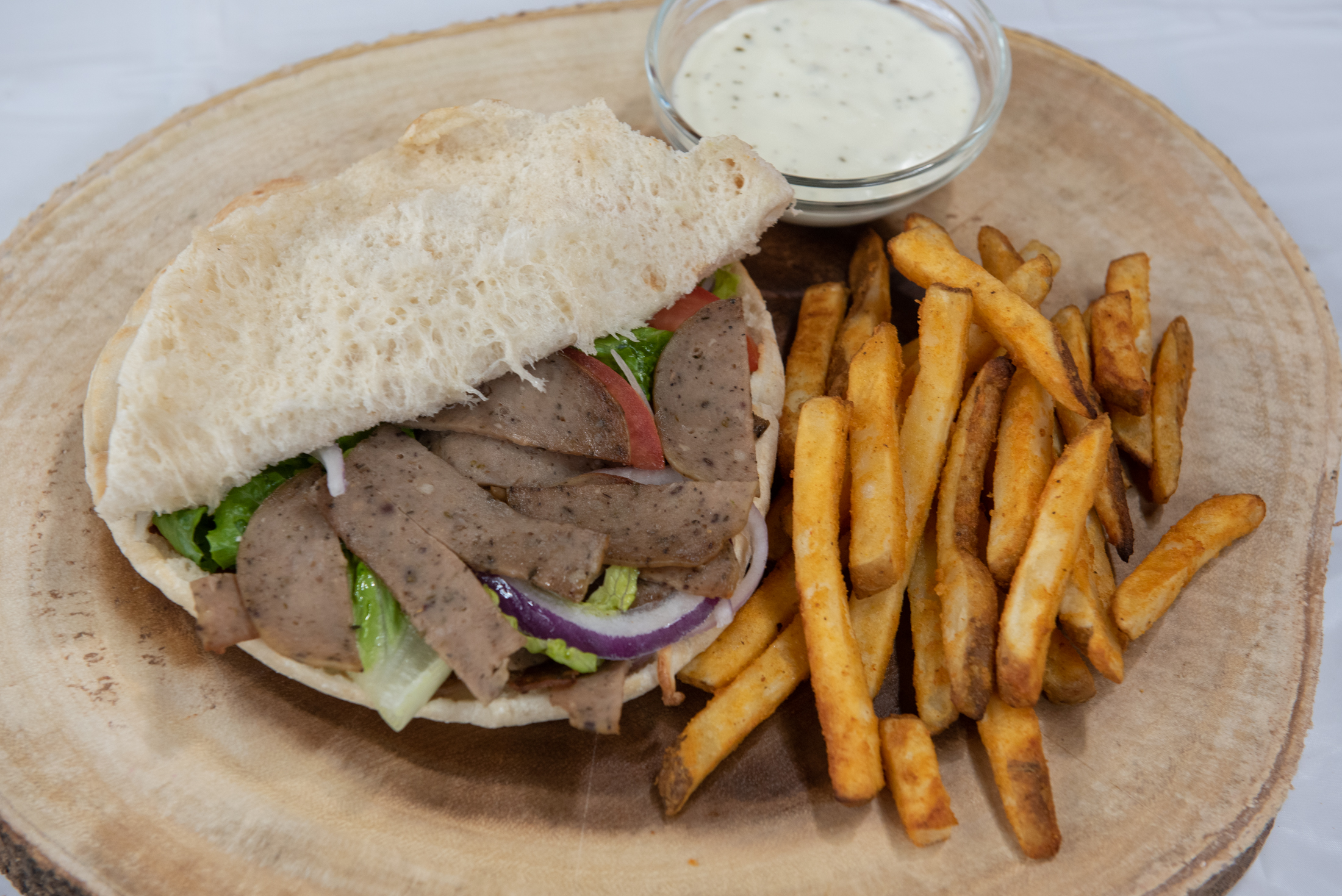 Order Gyro Pita & fries food online from Roma Pizza & Pasta store, Nashville on bringmethat.com