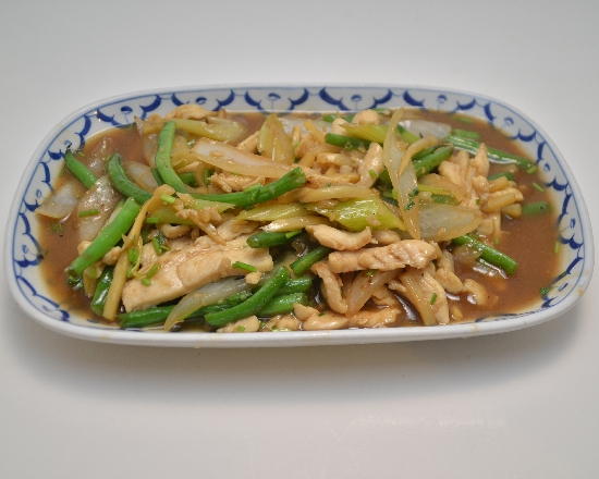 Order 38. Sauteed with Garlic Sauce food online from Thai Village store, Houston on bringmethat.com