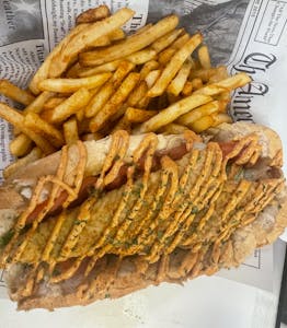 Order Fried Fish Po' Boy food online from Ragin Cajun Crab store, Georgetown on bringmethat.com