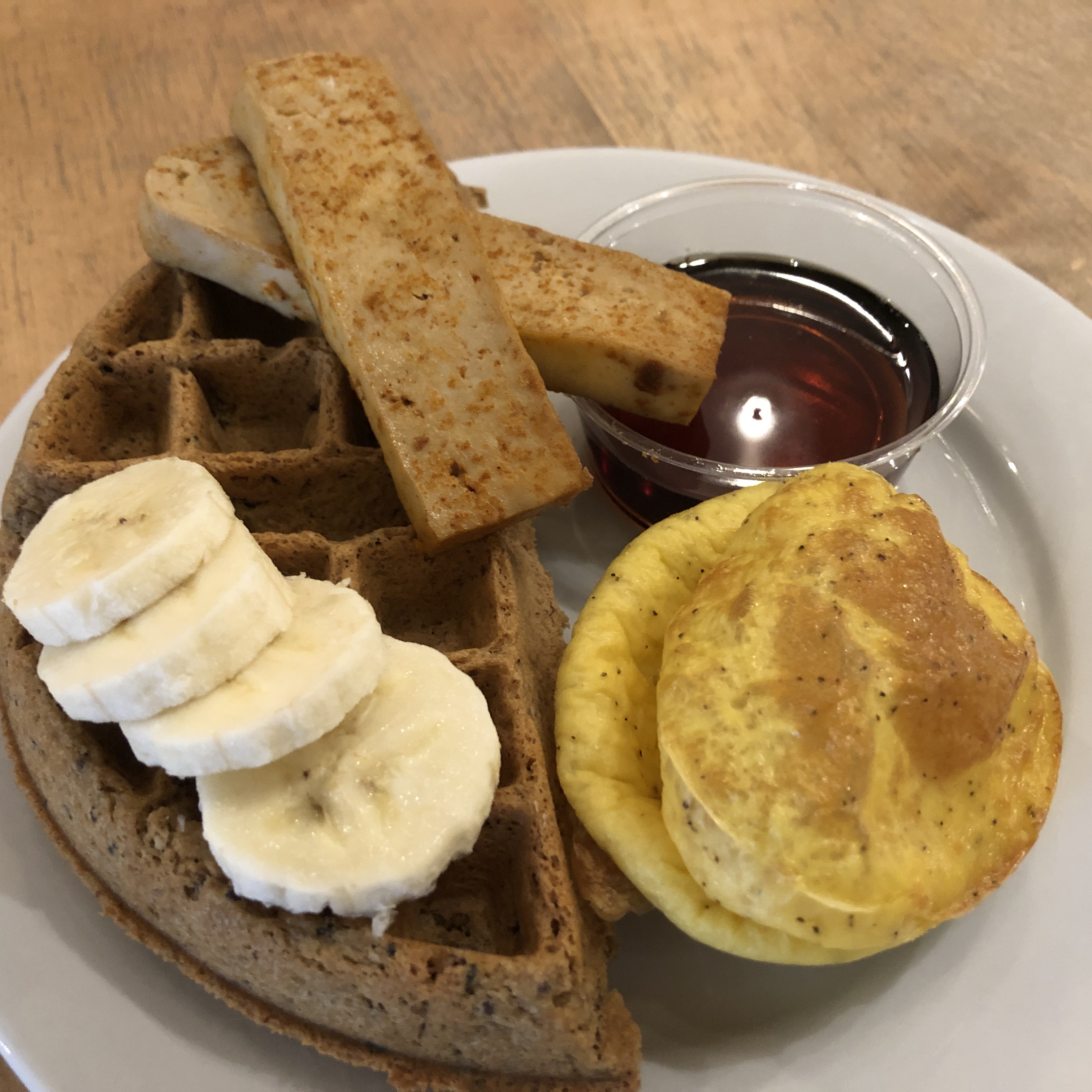 Order #BetterBreakfast Waffle (gluten-free) food online from Nourish Cafe store, San Francisco on bringmethat.com