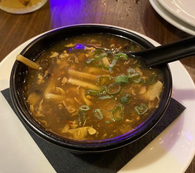 Order Chicken Hot and Sour Soup food online from New Leaf Chinese & Japanese Cuisine store, Philadelphia on bringmethat.com