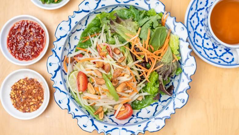 Order Som Tum Salad food online from Regent Thai store, San Francisco on bringmethat.com