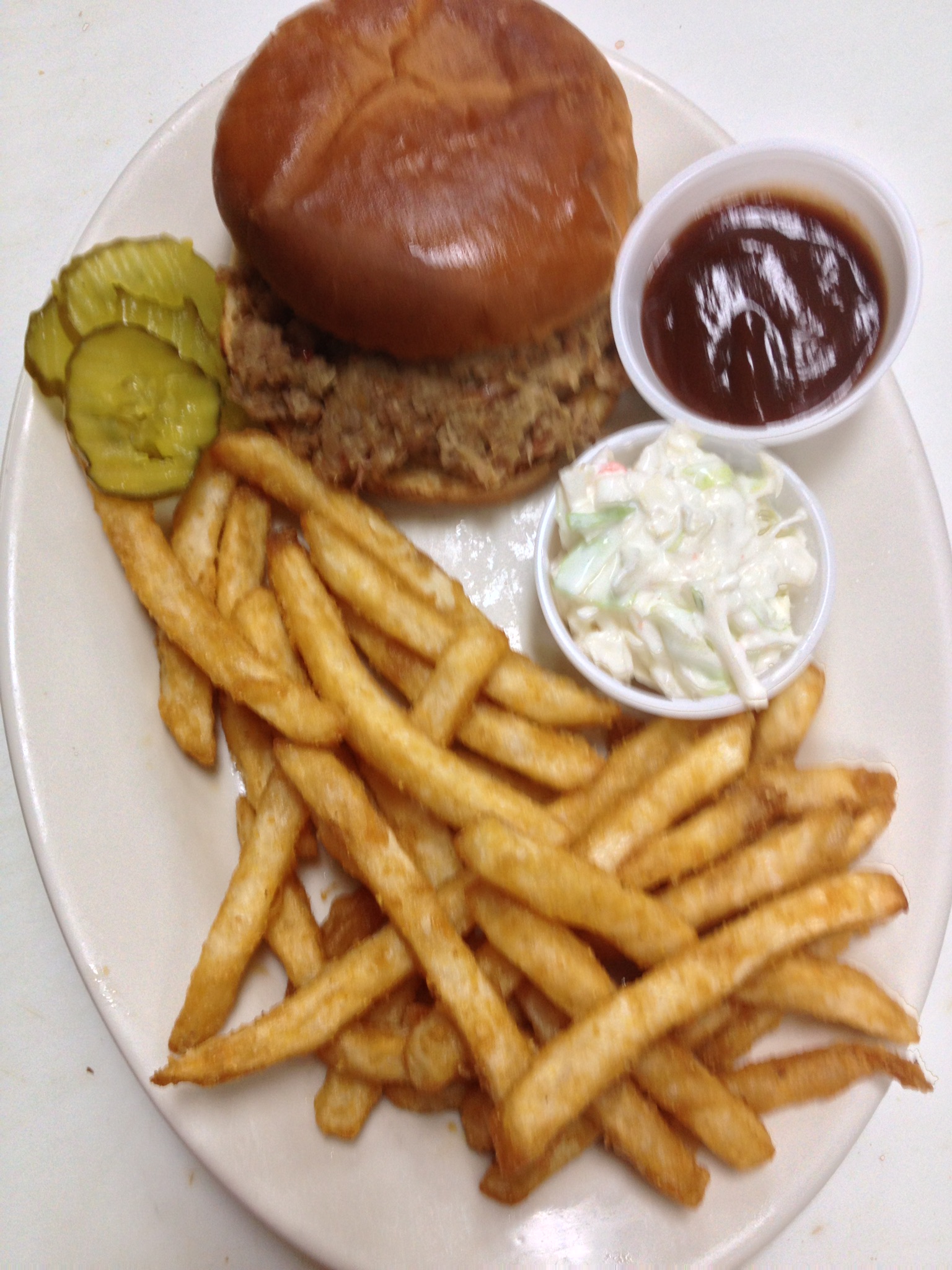 Order BBQ with Coleslaw Hot Sandwich food online from Westbury Deli store, Henrico on bringmethat.com