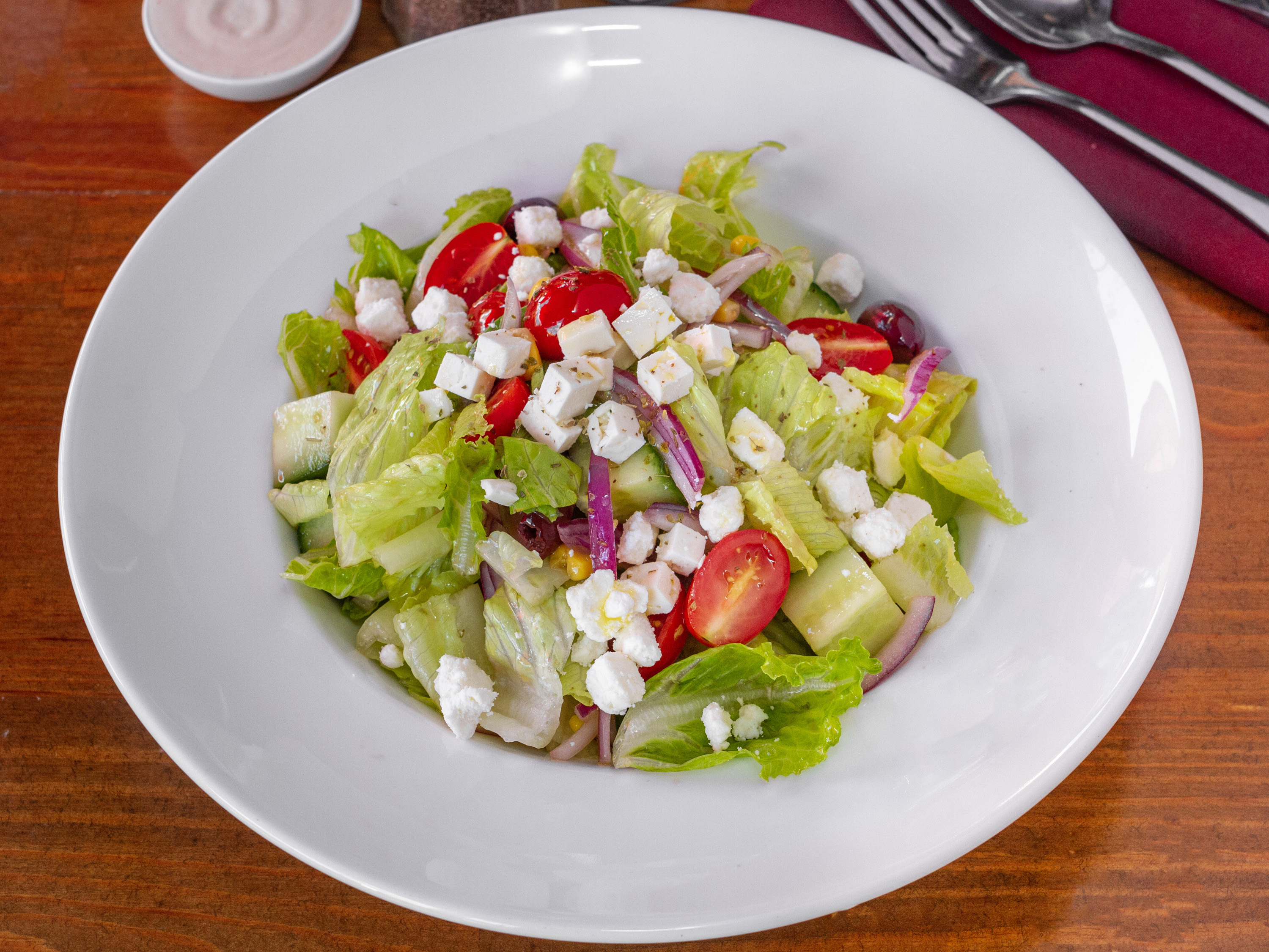 Order Mediterranean Salad food online from Marmaris Cafe store, Edgewater on bringmethat.com