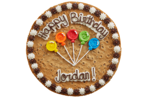 Order Balloon Happy Birthday Cookie Cake food online from American Deli on Broad St. store, Athens on bringmethat.com
