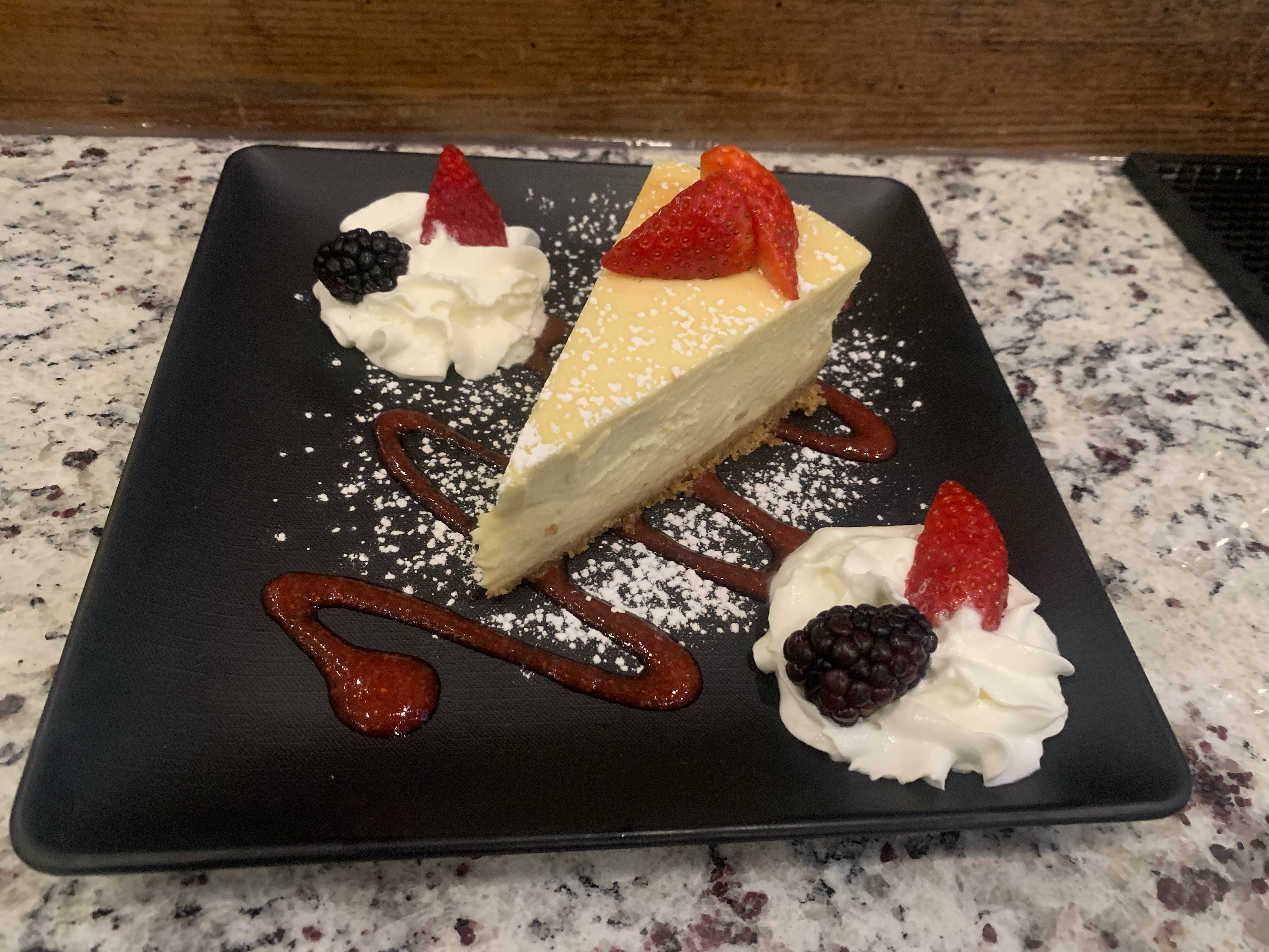 Order Home-Made NY Cheesecake food online from Meat & Potato Urban Kitchen store, Wheeling on bringmethat.com