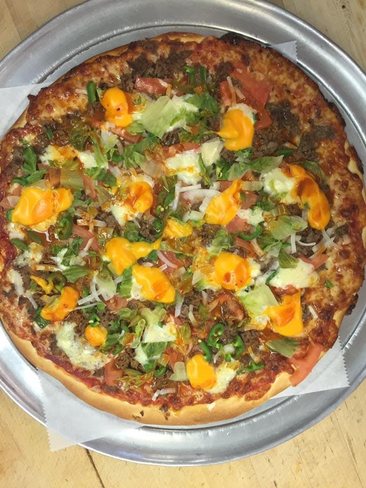 Order Taco Pizza - Small 10'' food online from Premier Pizza store, Hatboro on bringmethat.com