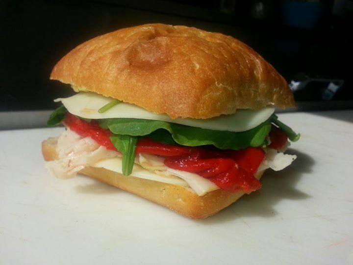 Order Roasted Rosemary Turkey Panini food online from Marco Polo Cheesesteaks store, New Braunfels on bringmethat.com