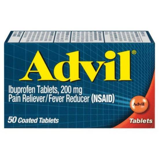 Order Advil 200 mg Bottle food online from IV Deli Mart store, Goleta on bringmethat.com