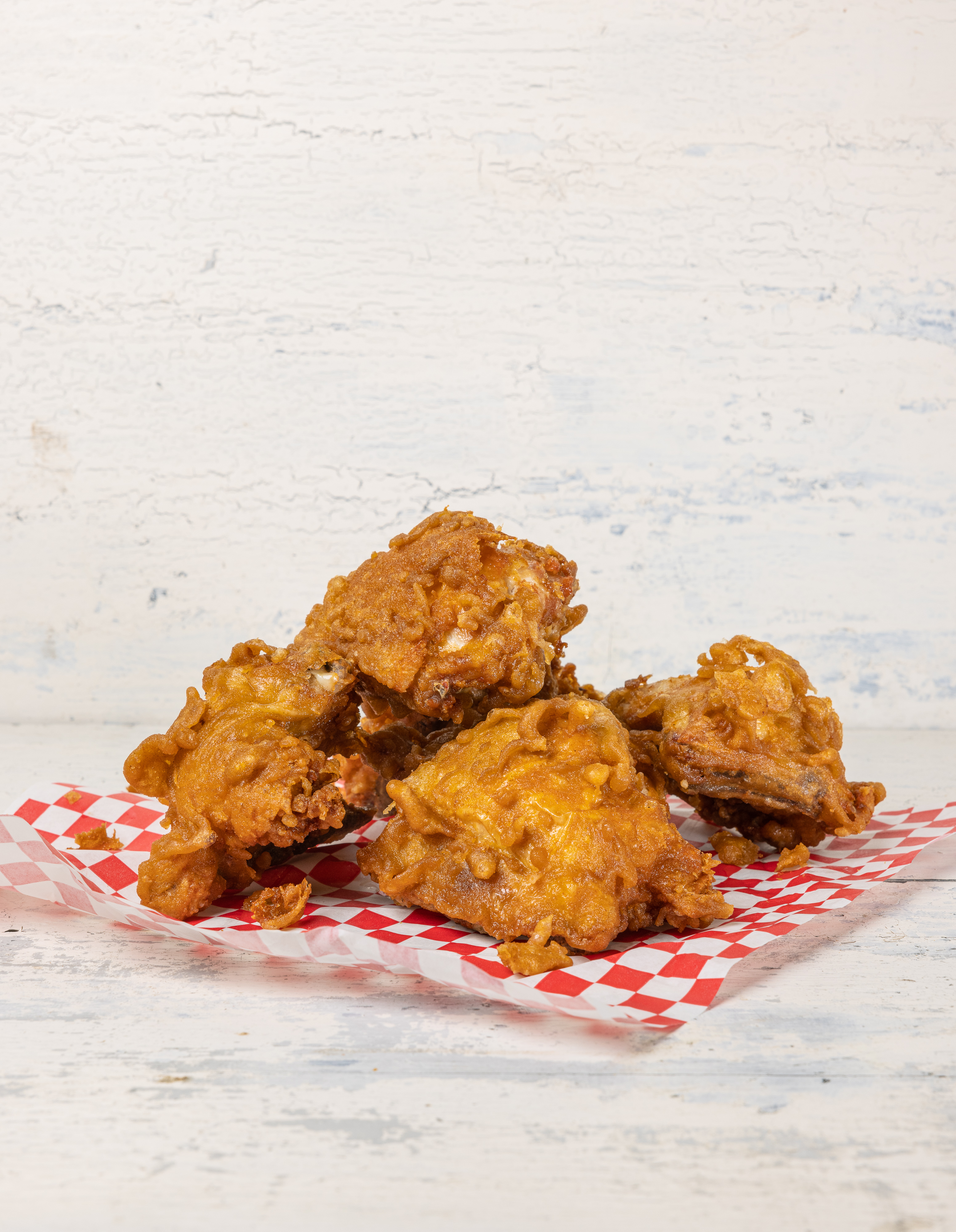 Order 6 Piece Thighs Only food online from Honeys Kettle Fried Chicken store, Culver City on bringmethat.com
