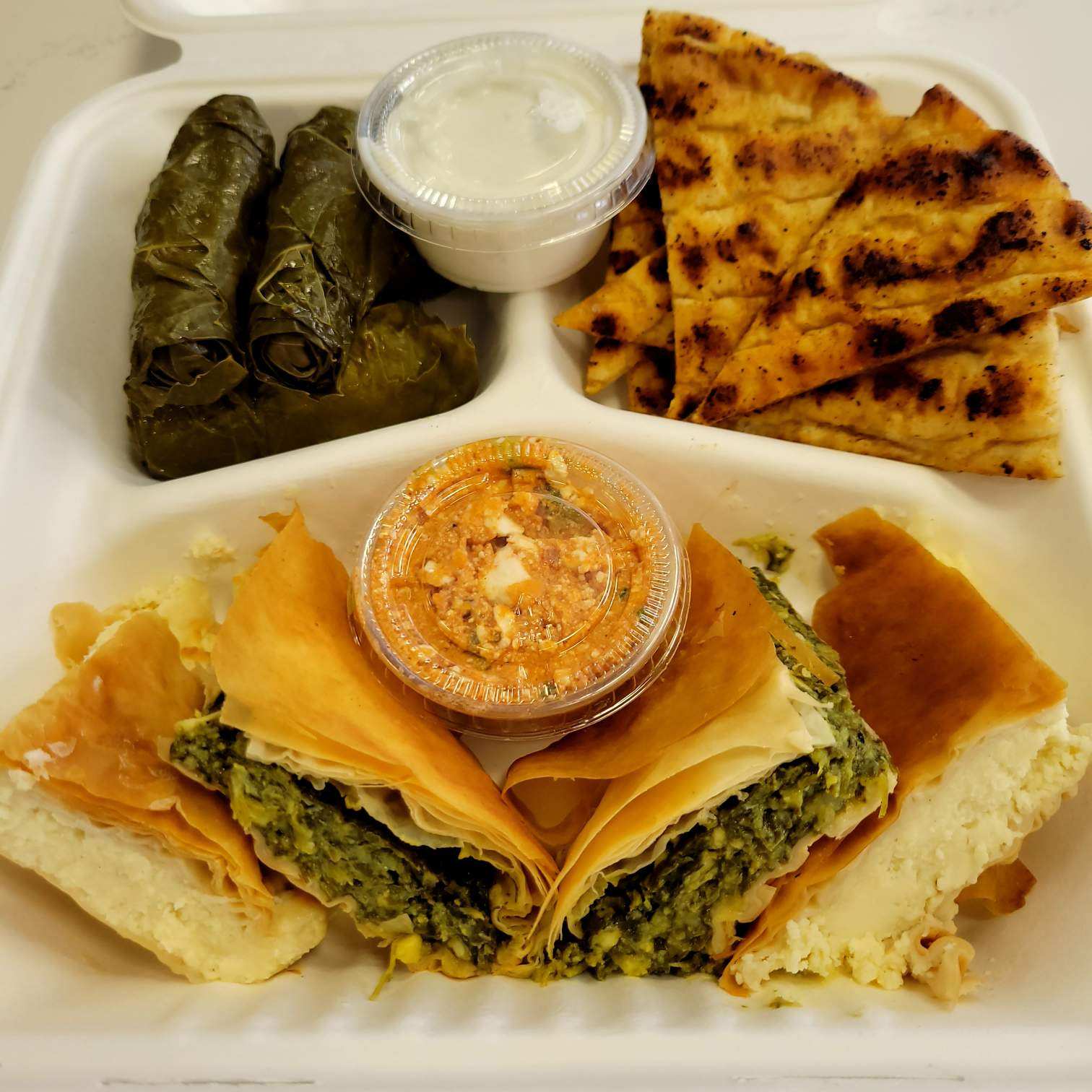 Order Mezze Plate food online from The Sweet Greek Grill store, Fallston on bringmethat.com