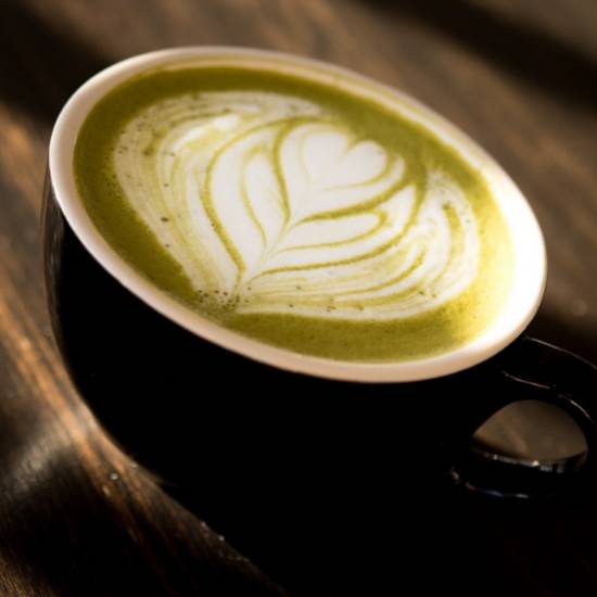 Order Hot Matcha Latte food online from Babble Coffee And Boba Bar store, Oklahoma City on bringmethat.com