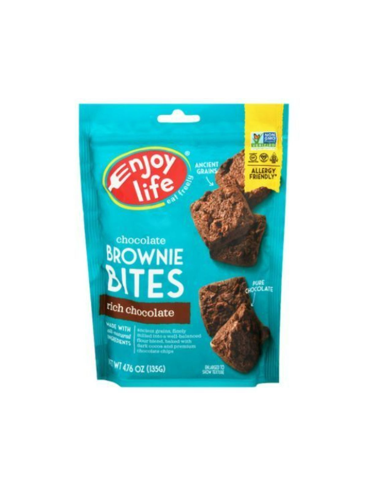 Order Enjoy Life Brownie Bites Rich Chocolate (4.76 oz) food online from Stock-Up Mart store, Minneapolis on bringmethat.com