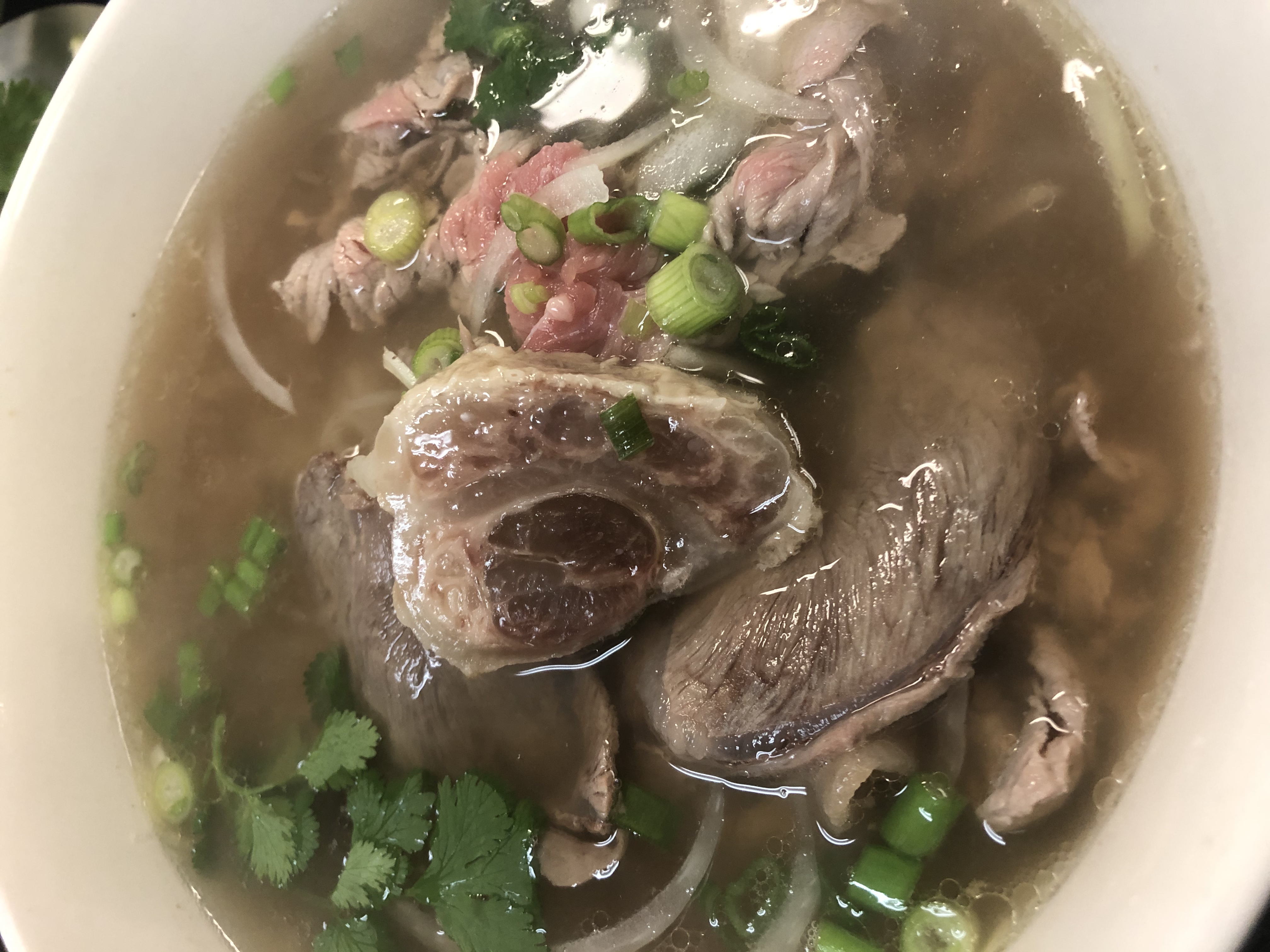 Order 20. Rare beef, well-done & Tendon ( Phở Tái, Nạm, Gân) food online from Saigon House store, San Leandro on bringmethat.com