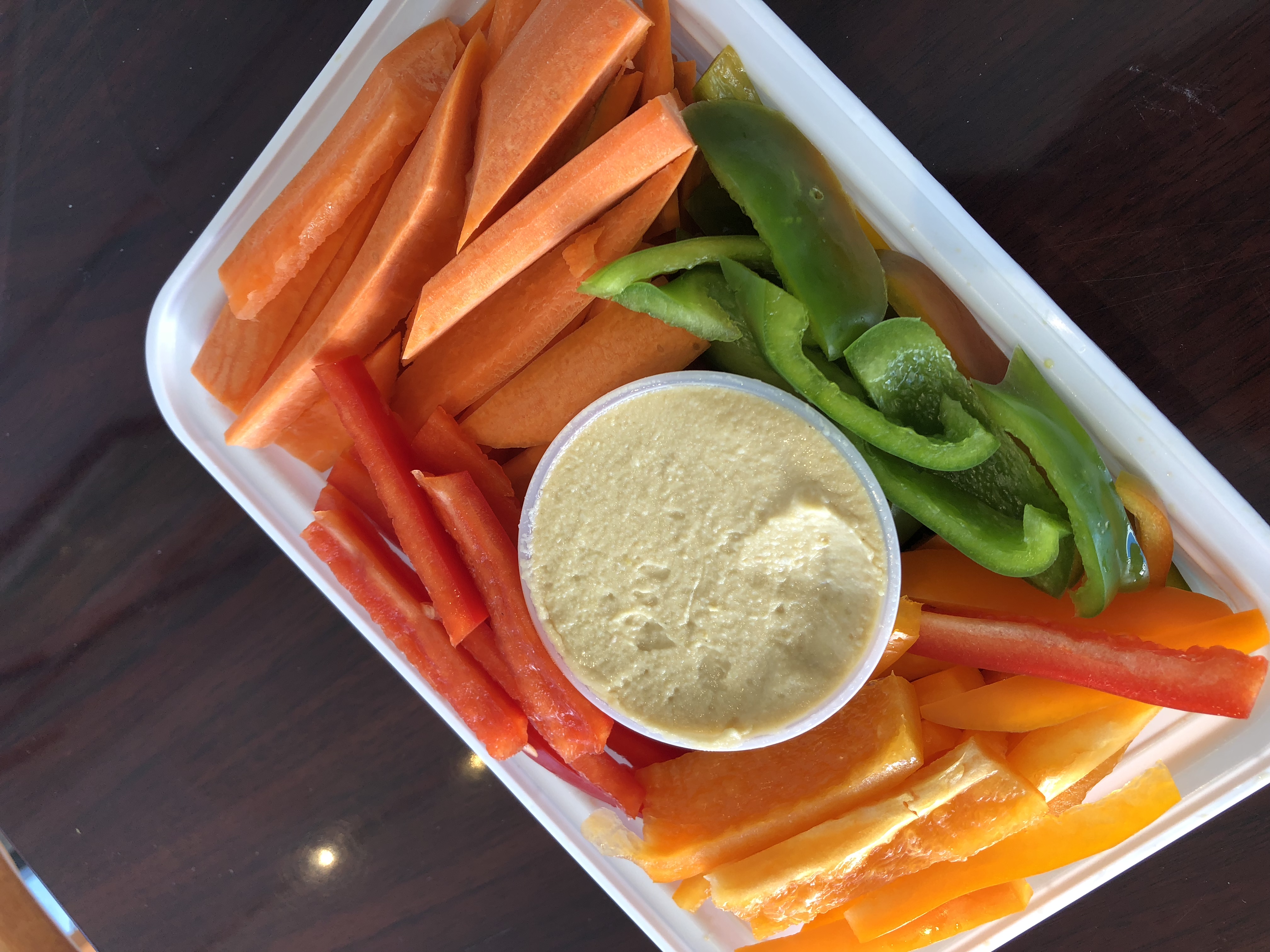 Order Hummus Spread and Vegetables food online from Bagelry store, Rockville Centre on bringmethat.com