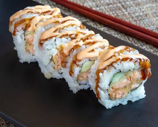 Order Fried Salmon Roll food online from Sushi Town store, Beaverton on bringmethat.com