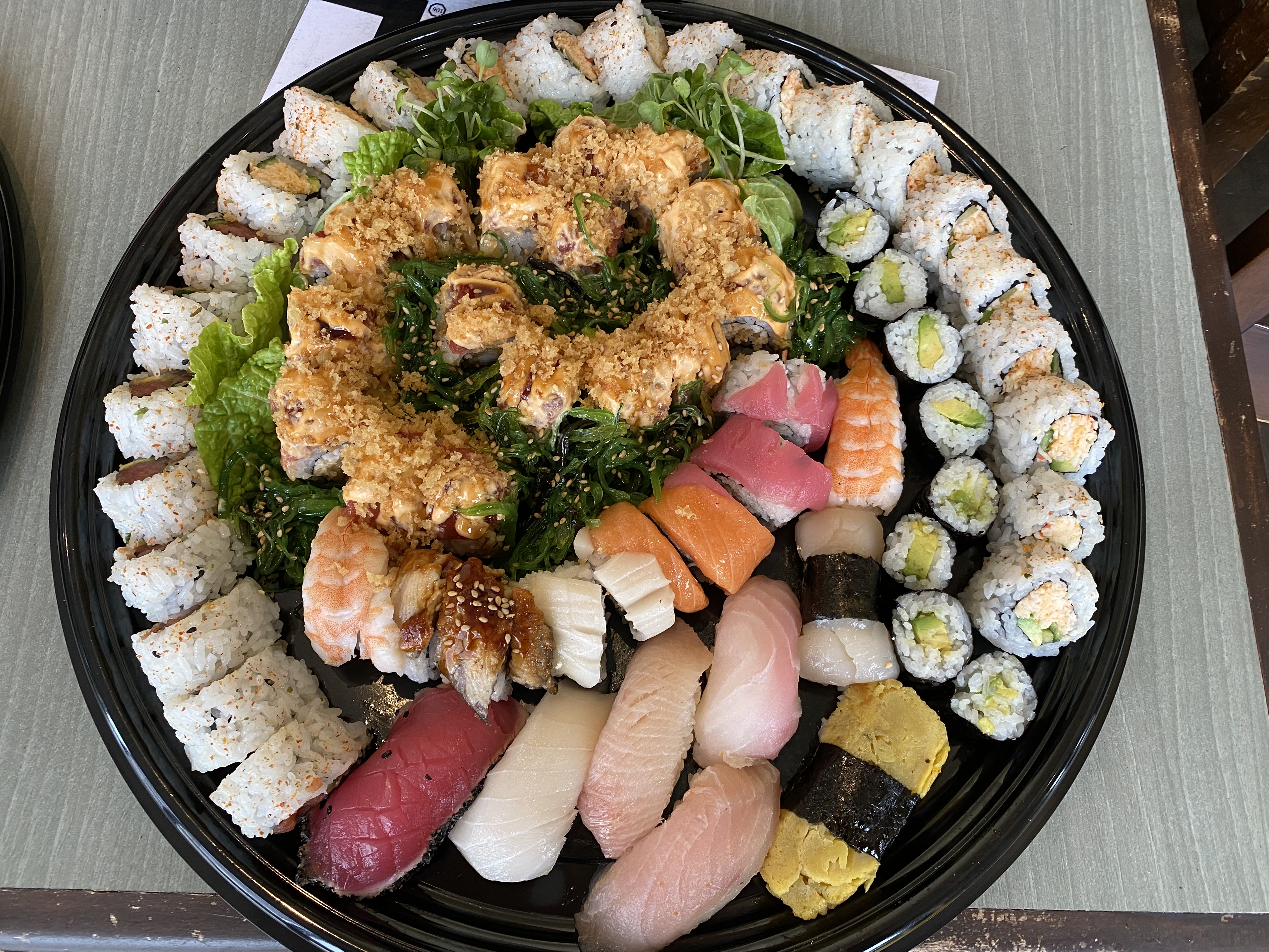 Order Party Platter B food online from Toshiko Ramen And Sushi Bar store, Fresno on bringmethat.com