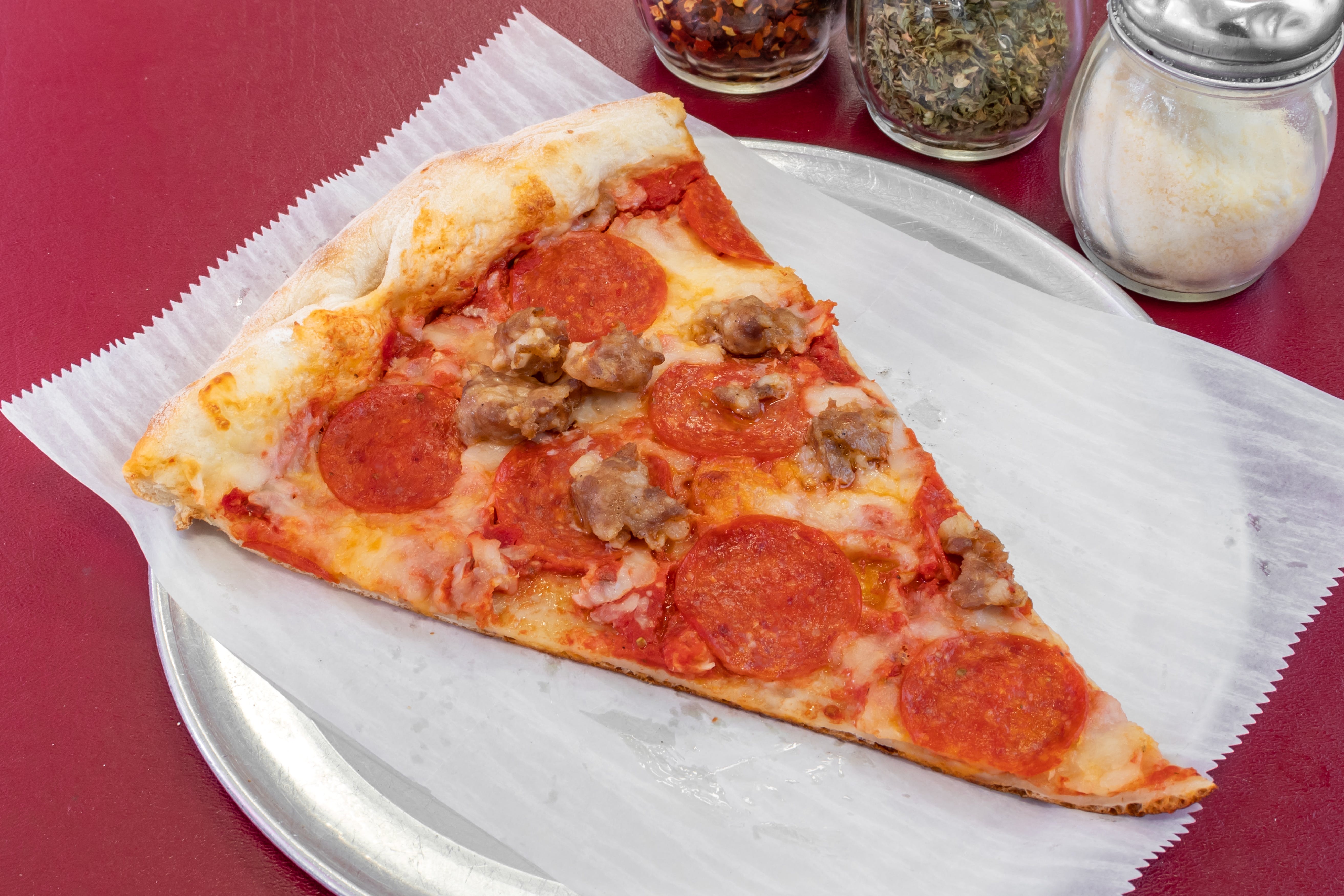 Order Sausage Pizza - Small 16'' food online from 3 Boys From Italy store, West Haverstraw on bringmethat.com