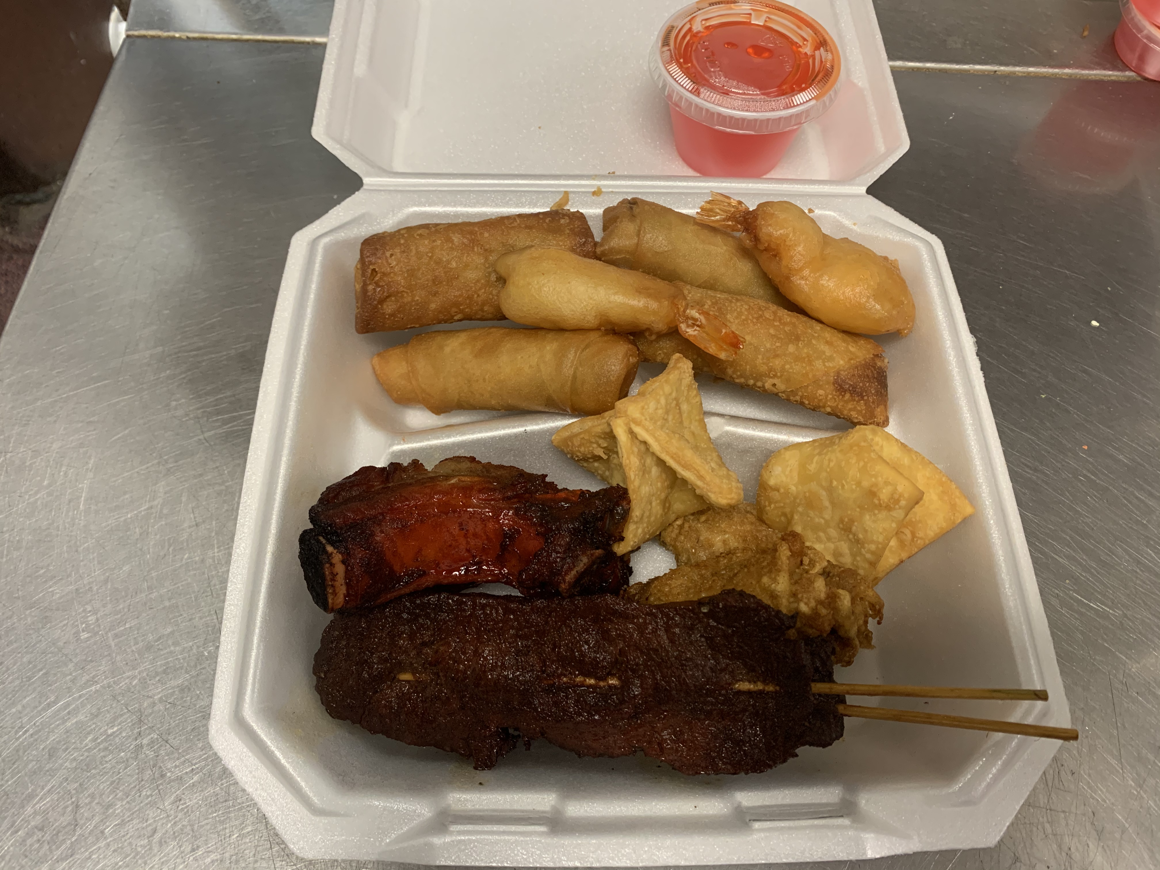Order A14. Pu Pu Platter food online from Dragon House store, Fairburn on bringmethat.com