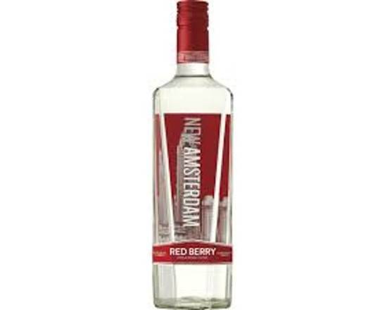 Order New Amsterdam Red Berry 750 ml 35%  food online from Pacific Liquor Market store, Bell Gardens on bringmethat.com