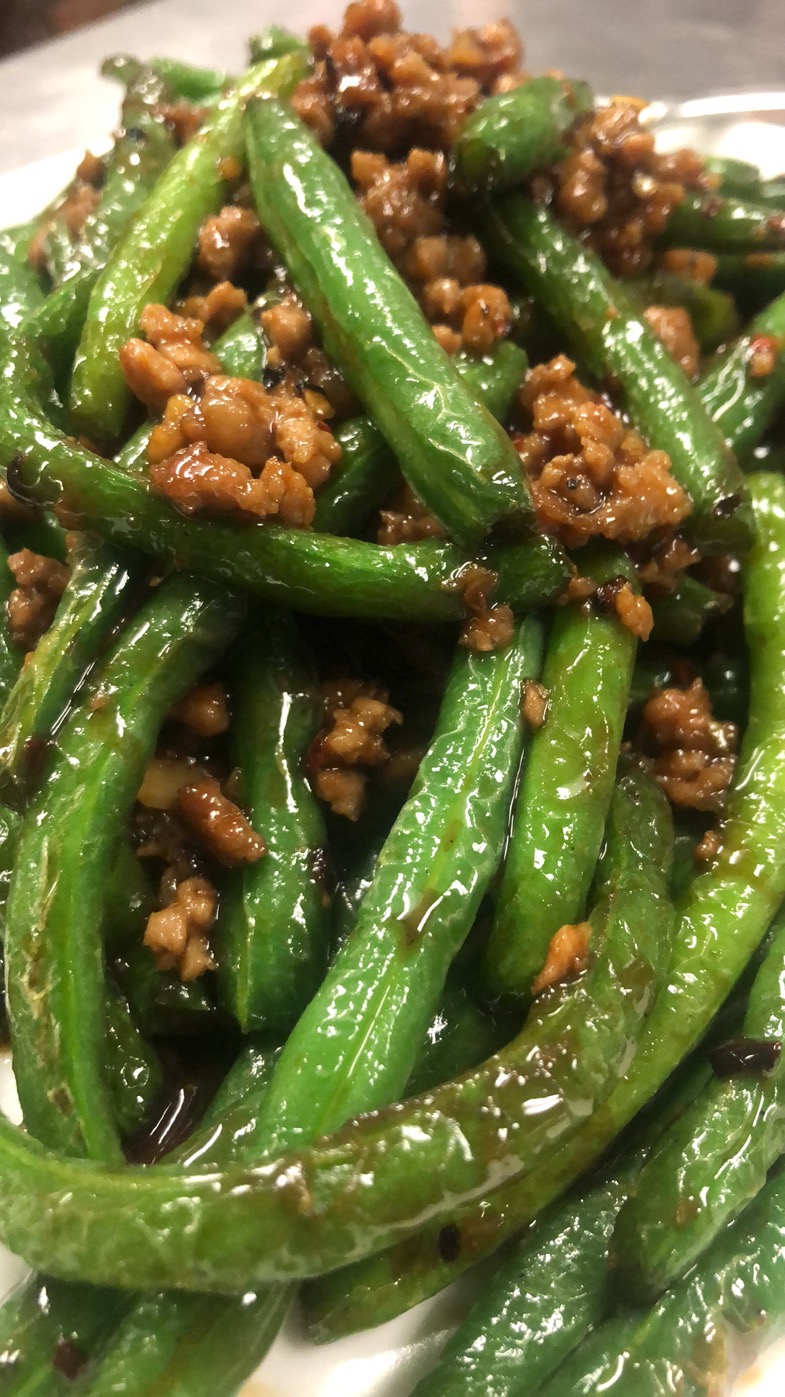 Order Spicy String Beans with Ground Pork food online from Shoyu store, Saugus on bringmethat.com