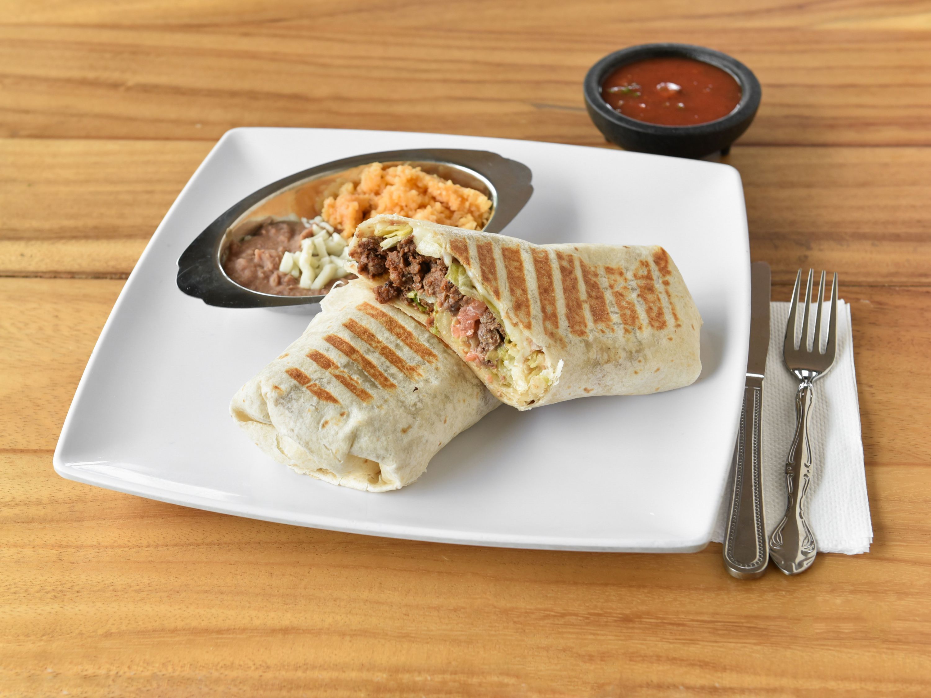 Order Burrito food online from Taco Grill & Salsa Bar store, Batavia on bringmethat.com