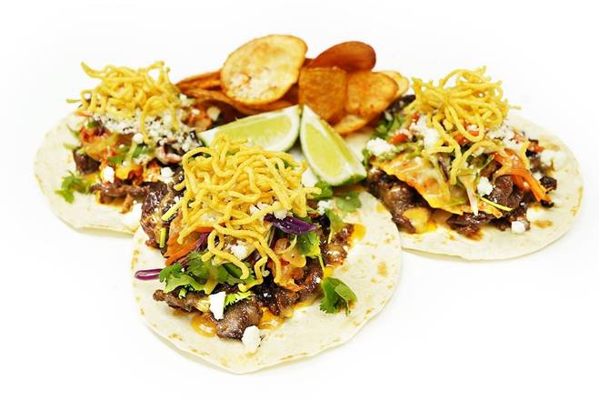Order Gogi Beef Tacos food online from Ikigaido Umami Fries store, Tulsa on bringmethat.com