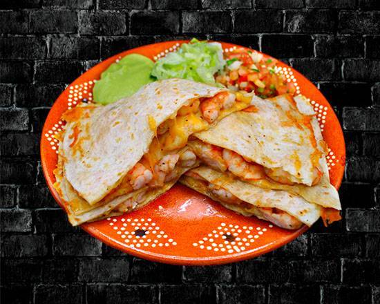 Order Shrimp Quesadilla food online from RIVAS MEXICAN GRILL store, Fort Mohave on bringmethat.com