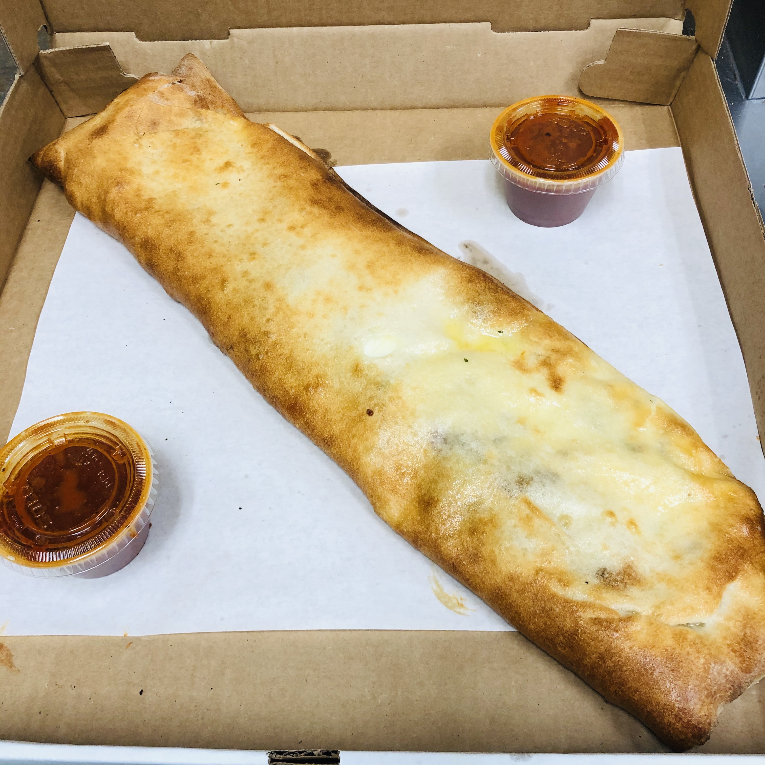 Order Family Cheese Steak Stromboli food online from Amici Pizza & Pasta store, Tannersville on bringmethat.com