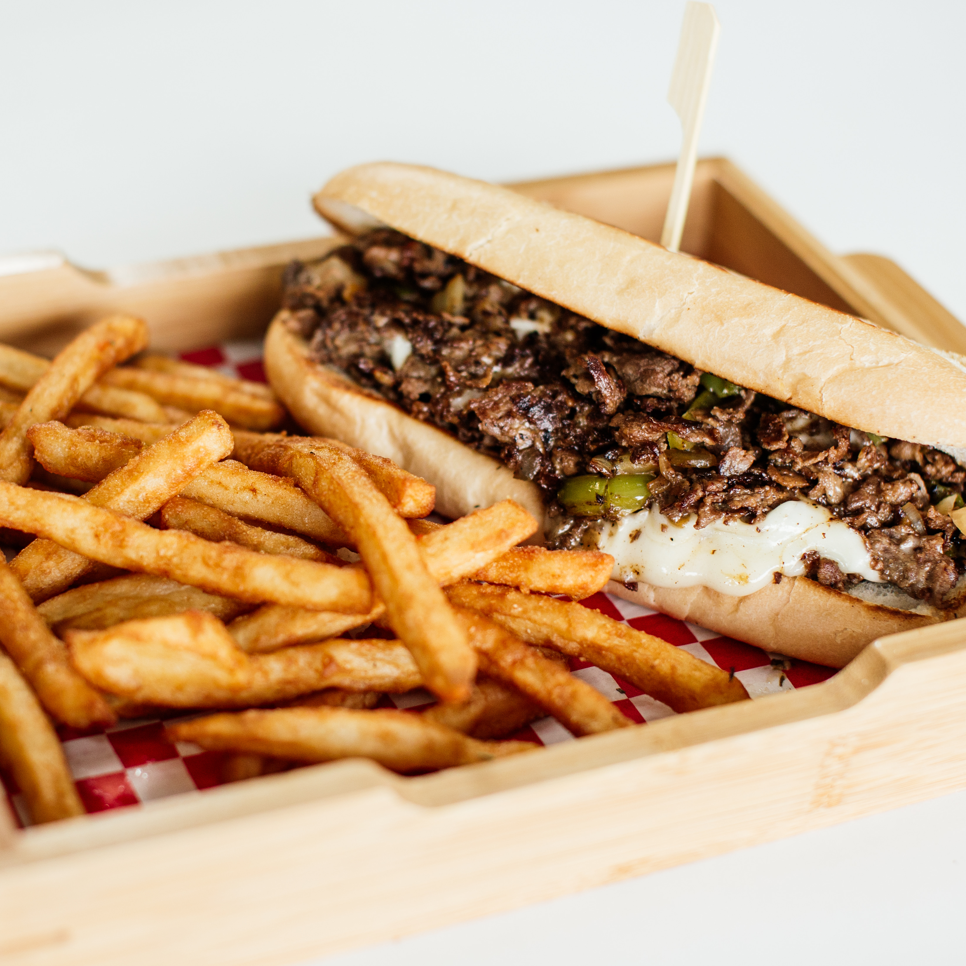 Order Philly Steak and cheese  food online from Nerfies store, Plano on bringmethat.com