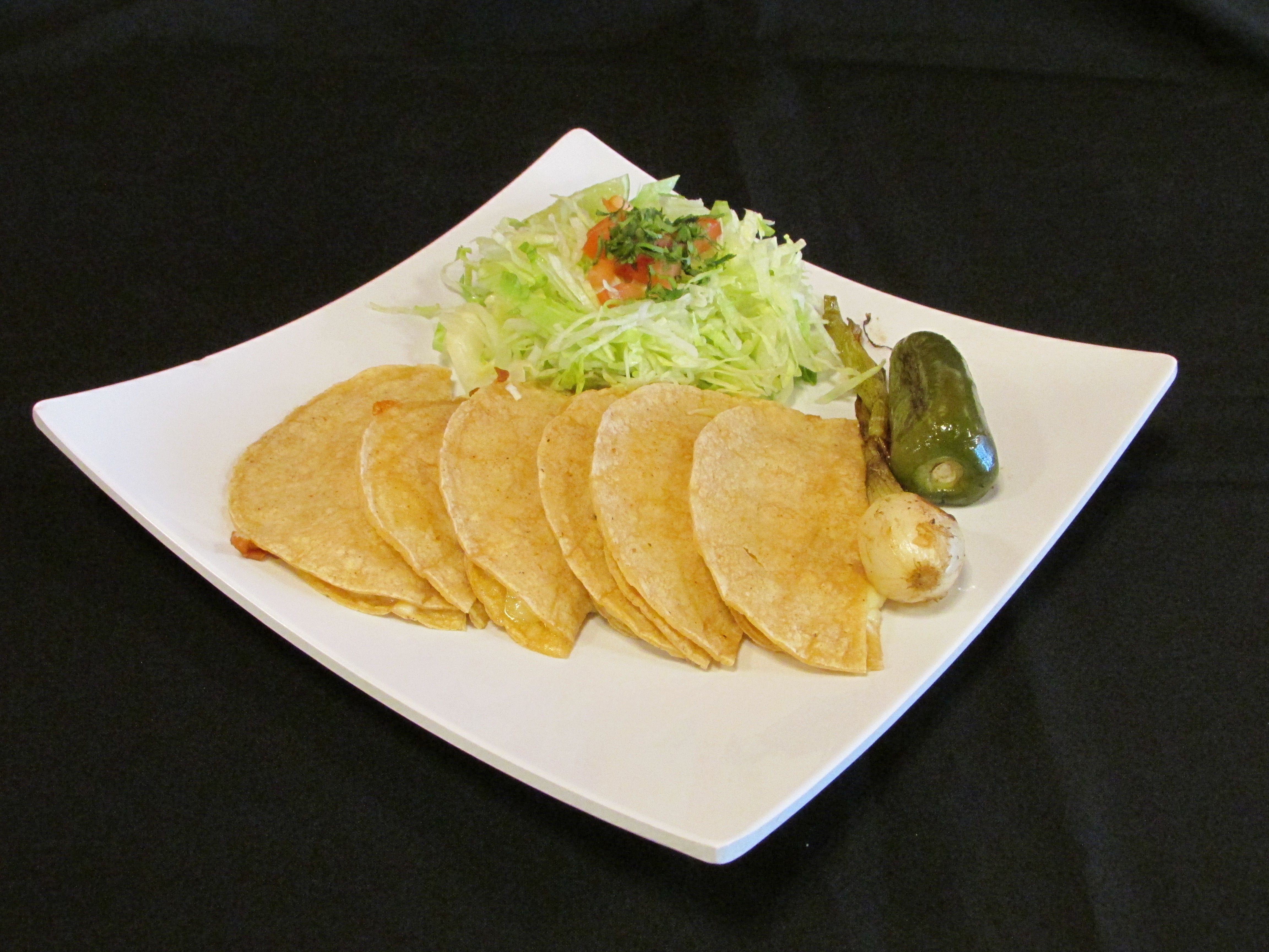 Order 3 Cheese Quesadilla Meal food online from Taqueria Los Flacos store, Chicago on bringmethat.com