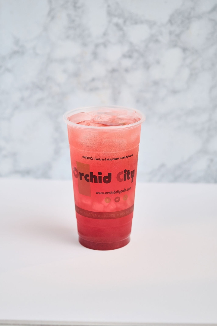 Order Strawberry Splash Gr Tea food online from Orchid City Fusion Cafe store, Arlington on bringmethat.com