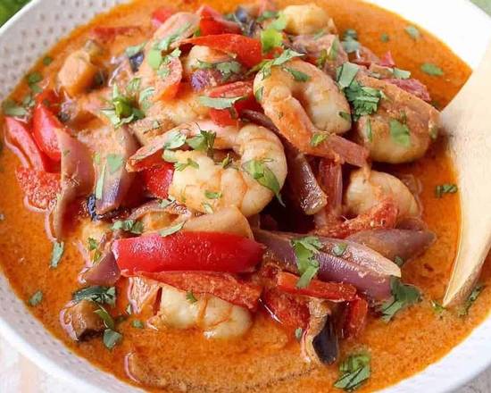Order Red Curry Shrimp food online from East China store, Aurora on bringmethat.com