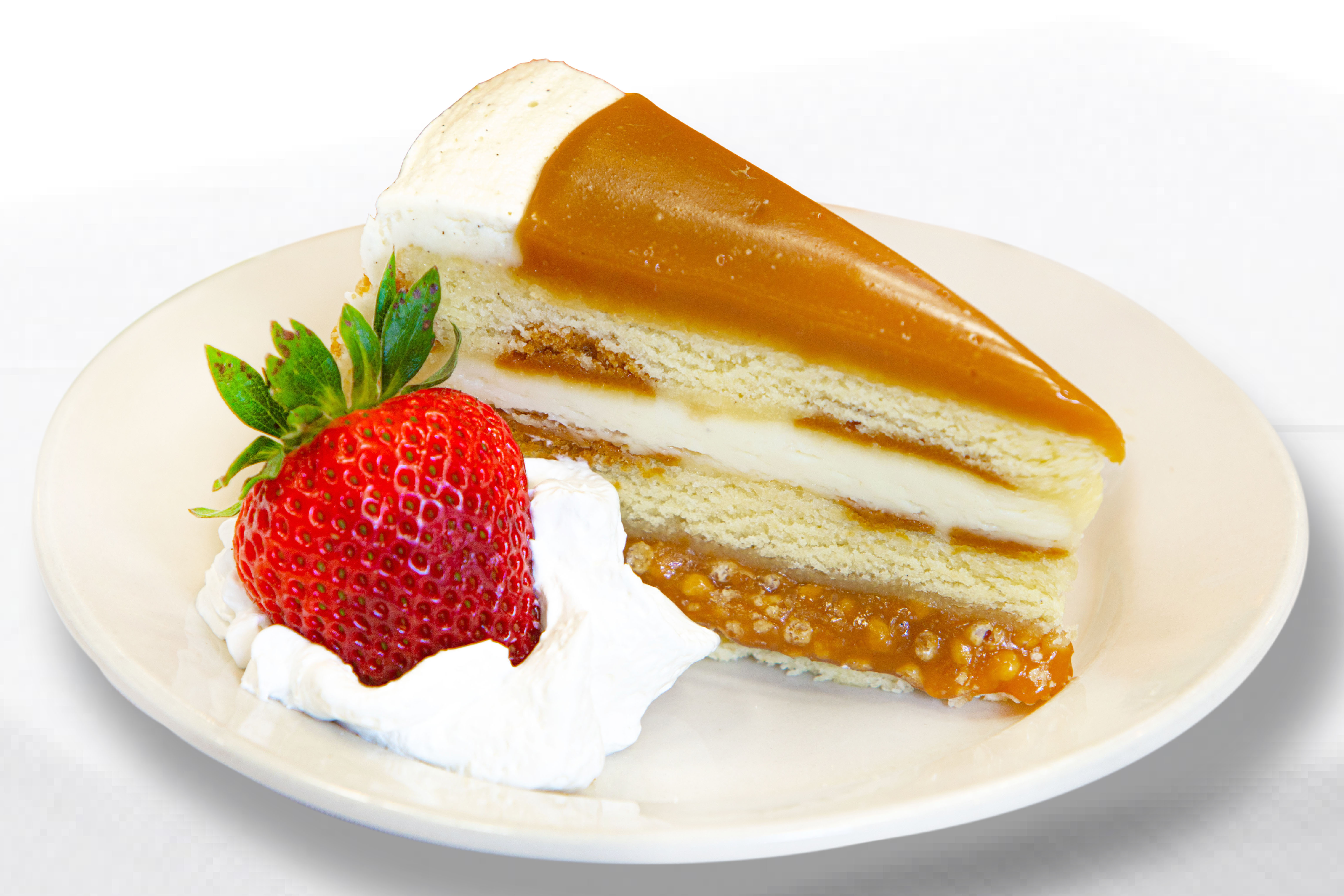 Order Caramel Cheesecake food online from Rios Brazilian Steakhouse store, Charlotte on bringmethat.com