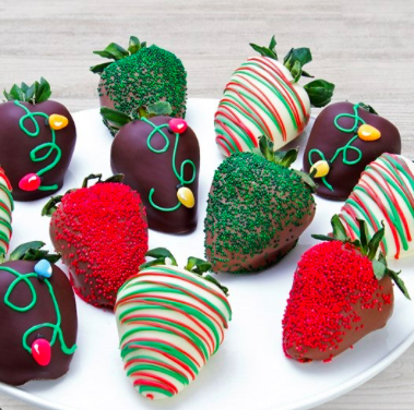 Order Swedish Chocolate Covered Strawberries Box 12pc food online from Gold Leaf Pastry Shop store, Linden on bringmethat.com