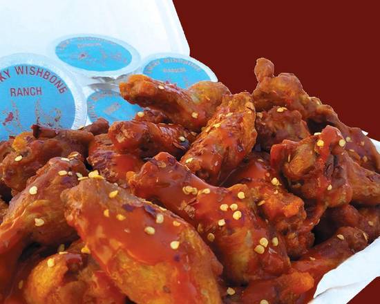 Order 45 pcs Wings food online from Lucky Wishbone store, Tucson on bringmethat.com