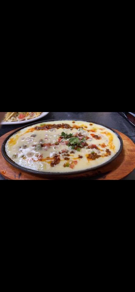 Order Queso Fundido (with 3 flour tortillas) food online from Maria Mia store, Davison on bringmethat.com