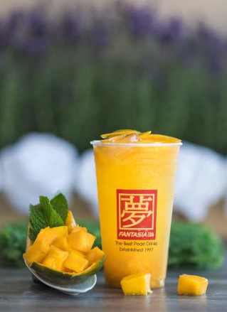 Order Mango Green Tea food online from Fantasia Coffee & Tea store, Santa Clara on bringmethat.com