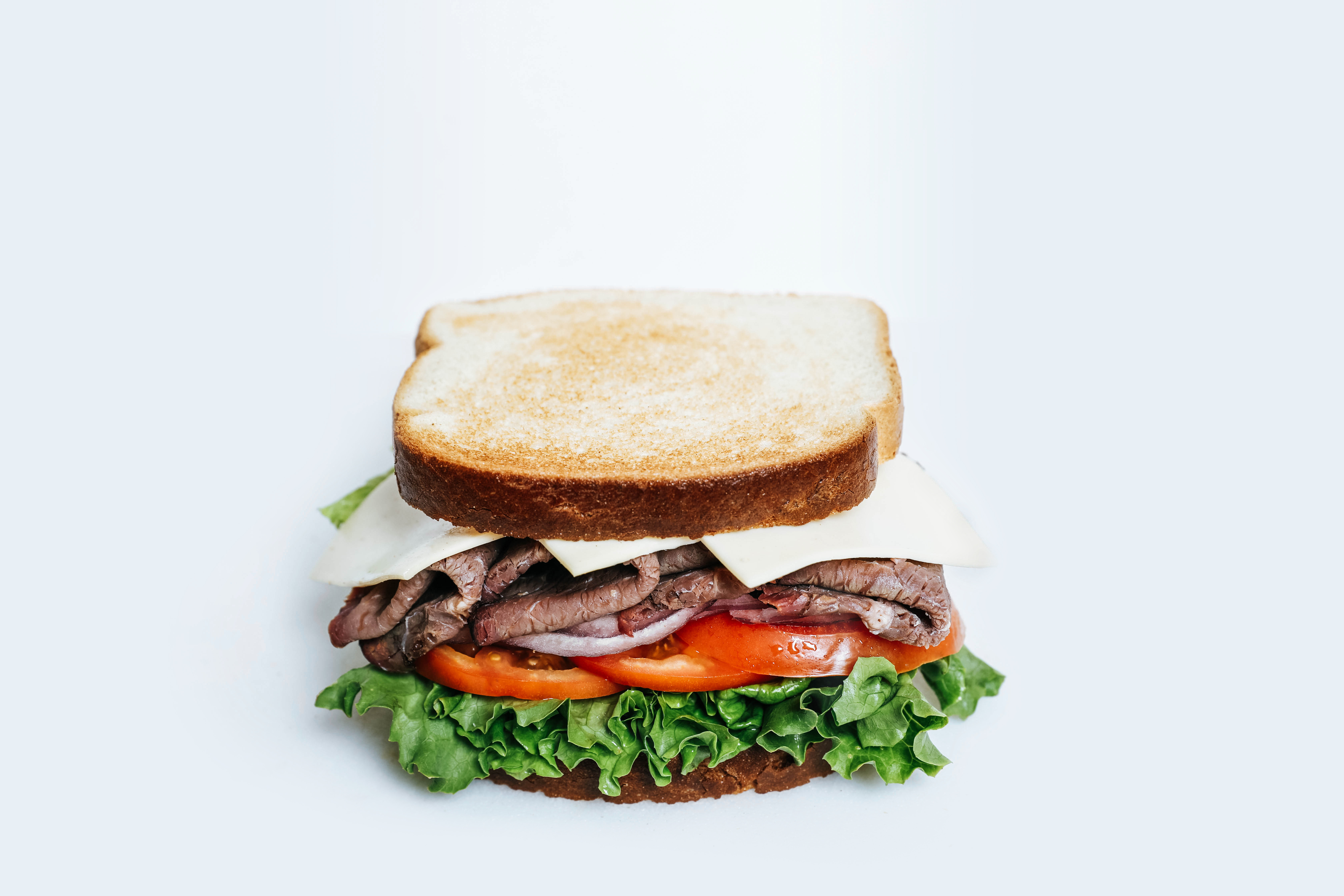 Order #8 Roast Beef Toast Lunch food online from Dc Donut Cafe store, Granada Hills on bringmethat.com