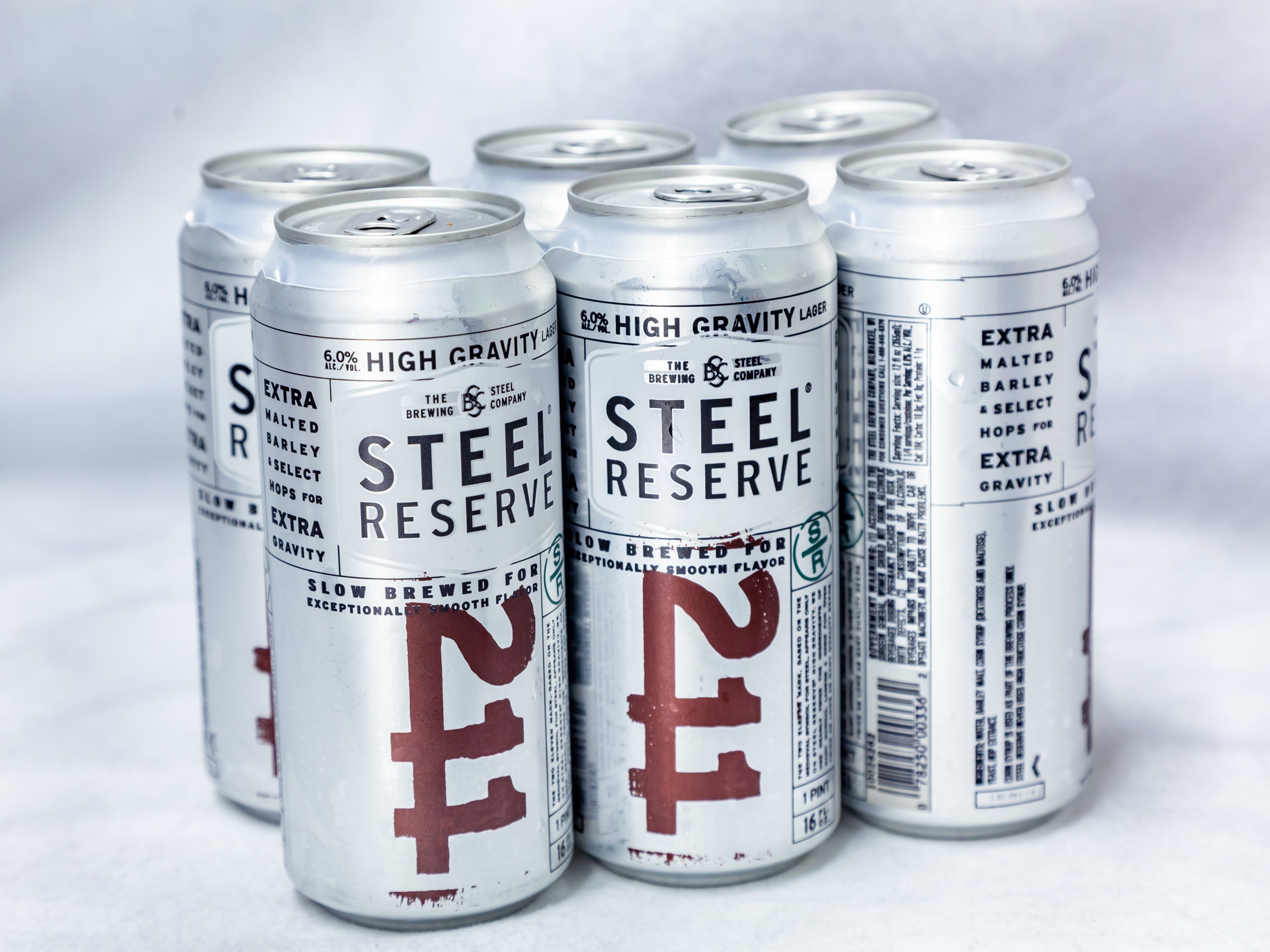 Order 6 Pack Can Steel Reserve (16oz)  food online from Gallaghers Drive-In Liquor store, Oakland on bringmethat.com