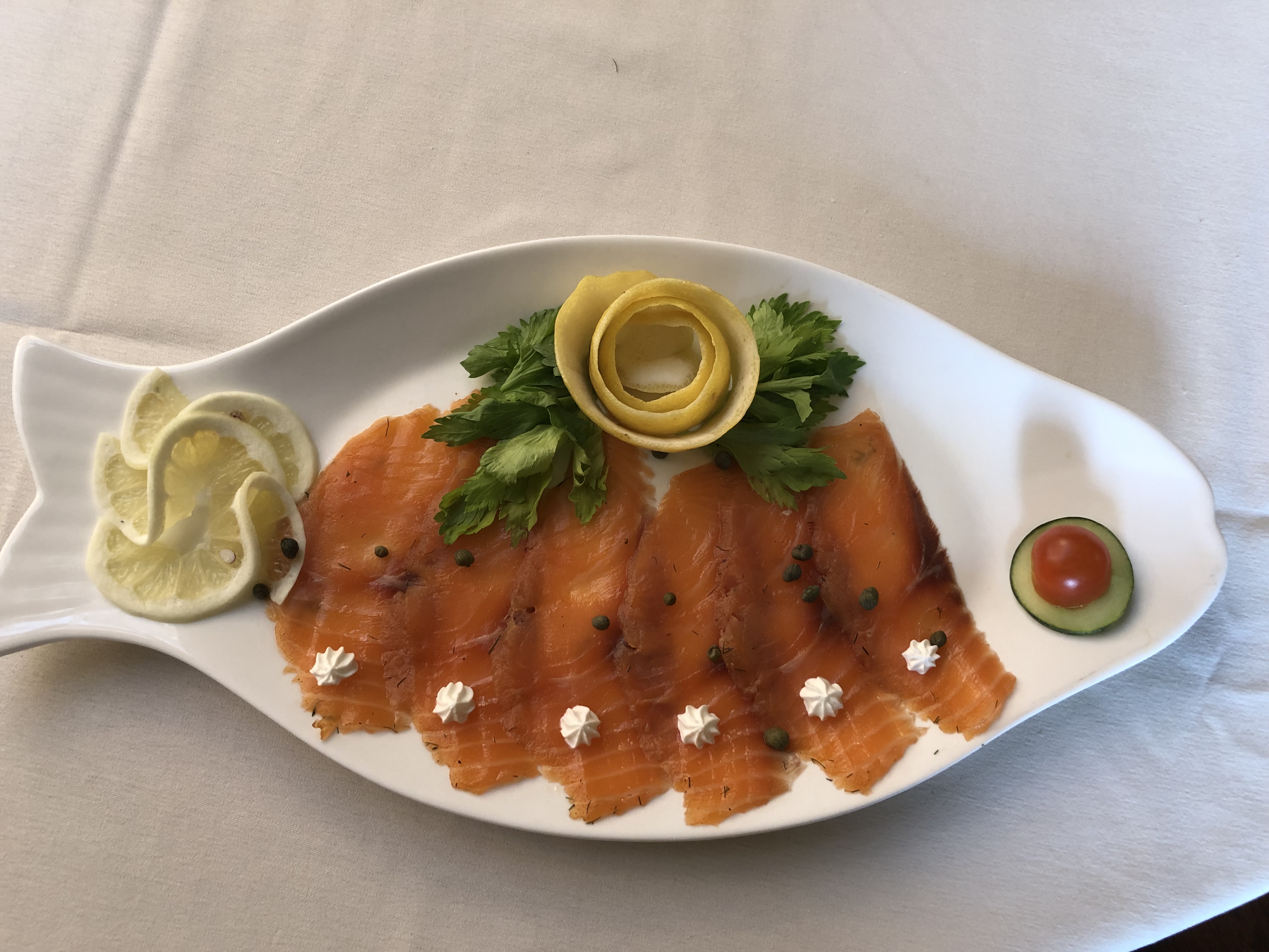 Order Smoked House Cured Salmon food online from Zhivago store, Skokie on bringmethat.com