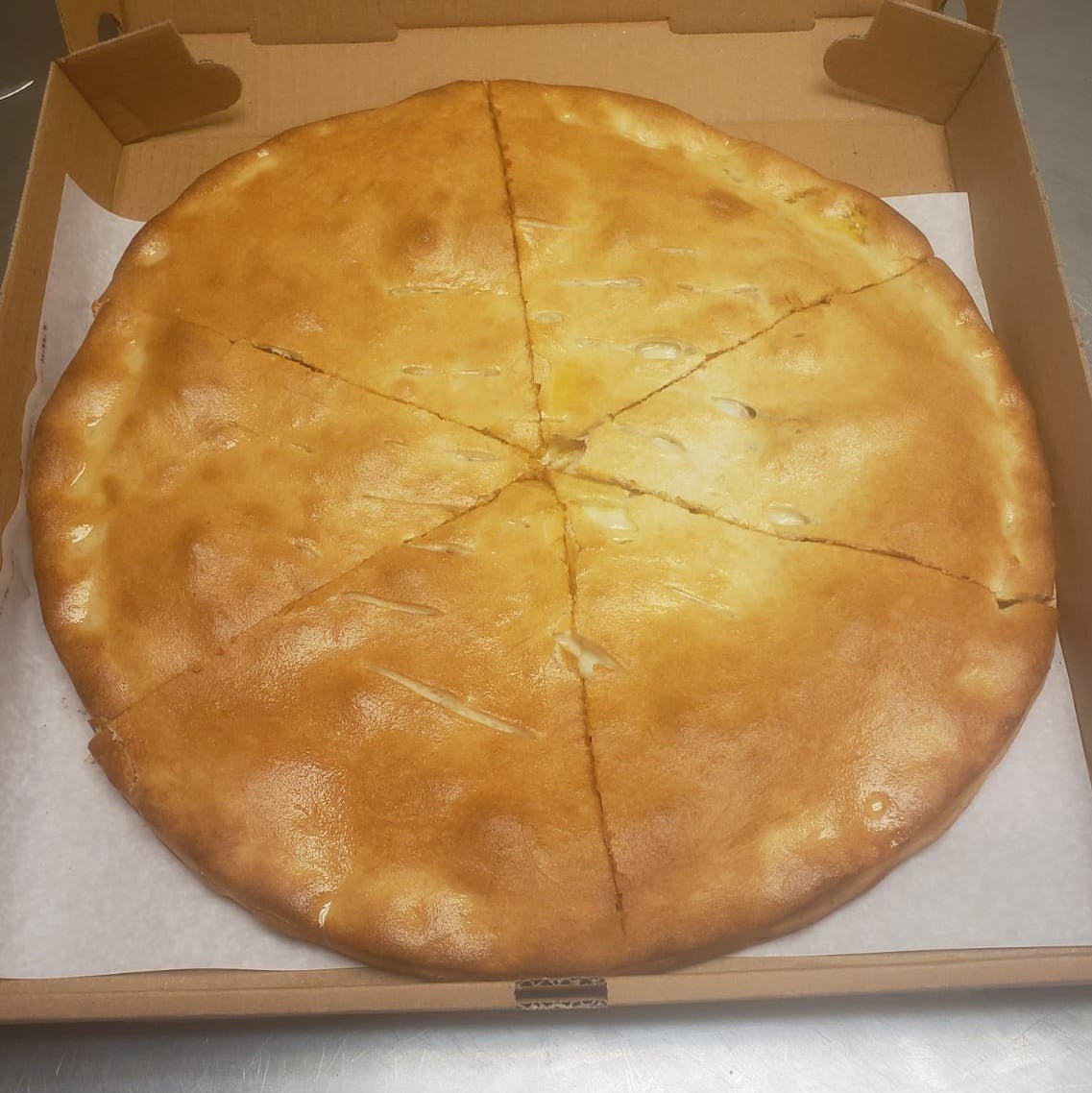 Order Stuffed Pizza with Meat - Medium food online from Drake Pizza store, Allentown on bringmethat.com