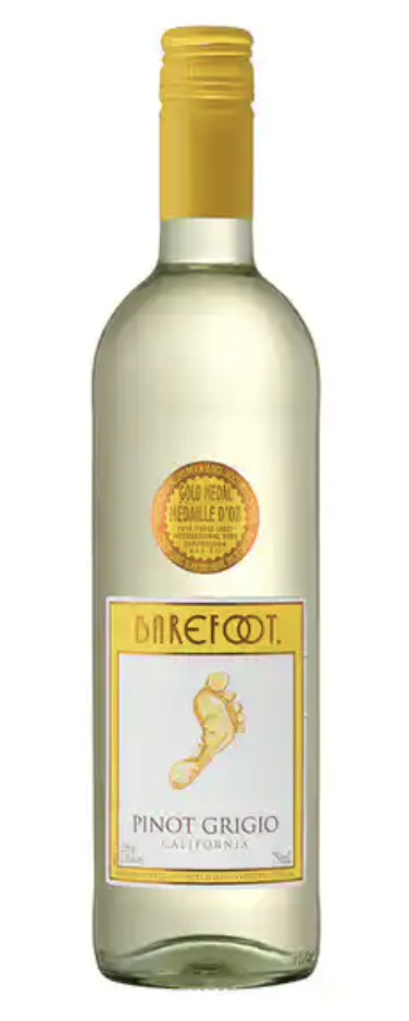 Order Barefoot Pinot Grigio 750 ml. food online from G & G Liquors store, Lawndale on bringmethat.com