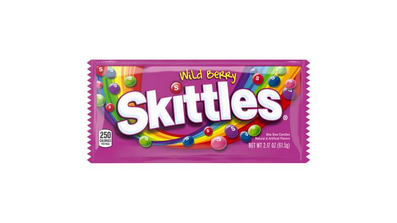 Order Skittles Wild Berry Bite Size Candies 2.17 Oz food online from Valero Food Mart store, Murrayville on bringmethat.com