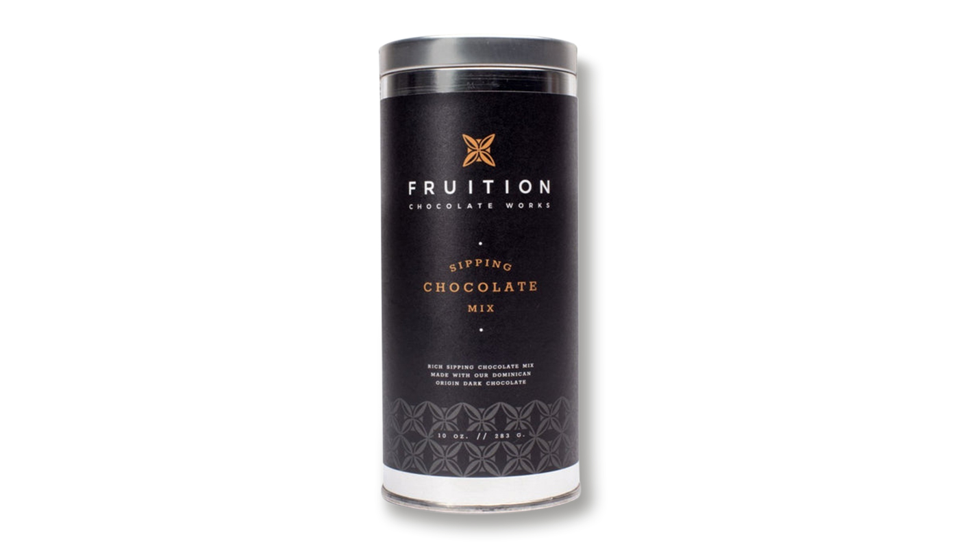 Order Fruition Sipping Chocolate Mix Drinking Chocolate (283 grs Can) food online from Fine Chocolate Club store, San Francisco on bringmethat.com