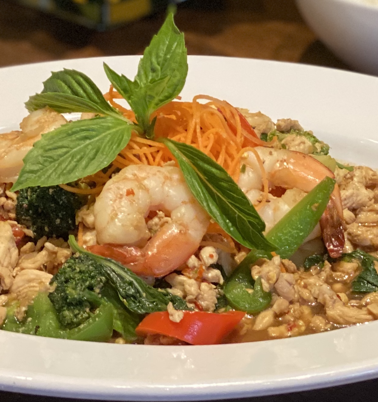 Order Shrimp Chicken Basil food online from Mango Thai Cuisine store, Plano on bringmethat.com
