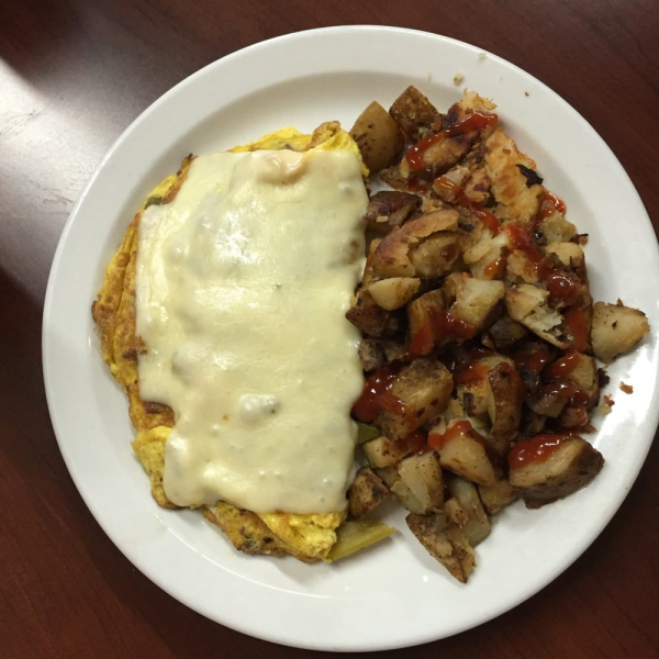 Order Ortega Bacon Cheese Omelette food online from Snax store, Torrance on bringmethat.com