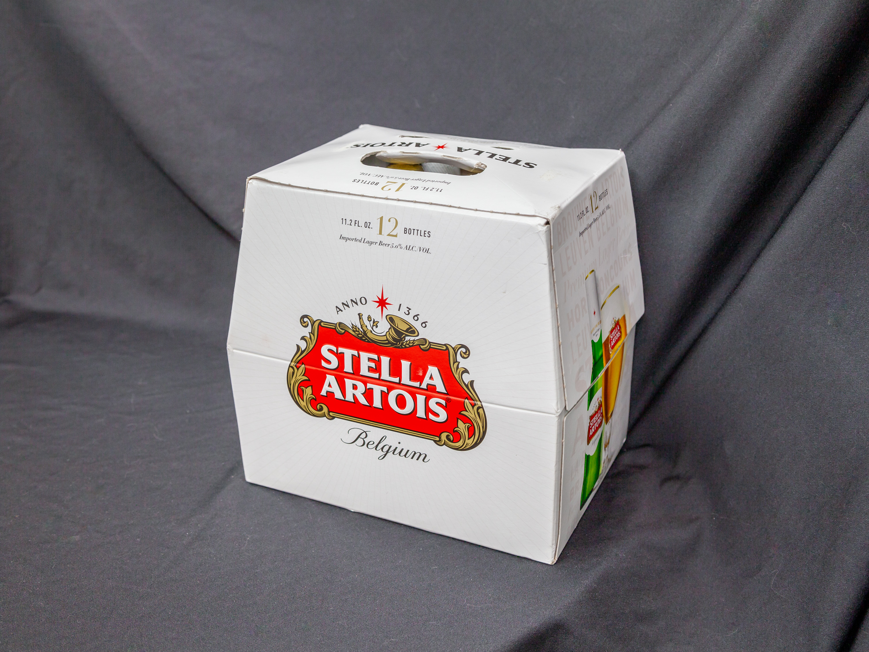 Order Stella Artois 12 Pack-12 oz.  Bottle Beer food online from White Horse Liquors store, Oakland on bringmethat.com