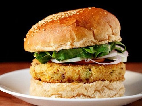 Order Veggie Burger food online from America Best Wings store, Henrico on bringmethat.com